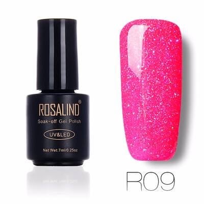 

ROSALIND Gel 1S Rainbow Series Colorful UV LED Gel Nail Polish 7ML Long Lasting Painting Nail Art Soak-off Gel Varnish 01-29