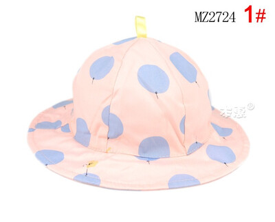 

Buebos Ninos Spring Summer Baby kids Sun Hat Balloon Printed Bucket Fabric Flap Hat