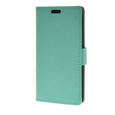 

MOONCASE Leather Side Flip Wallet Card Holder Stand Shell Pouch Case Cover for LG G4 Mint Green