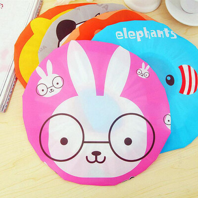 

Jiebi Shi cartoon shower cap waterproof shower cap three Pack