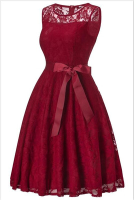 

2018 summer Girls Sleeveless Princess Dress Girl Lace Clothes Homecoming Dress