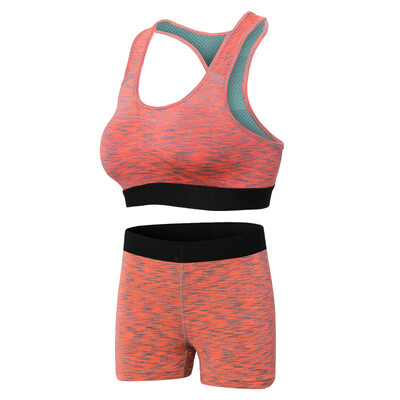 

Yoga Set Fitness Sport Suit Bra Running Shorts Sportswear Compression Crop Top