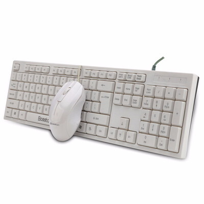 

Bosston Business Keyboard&Mouse Set Ultra Thin Keyboards Mute Button for Office PC computer Desktop Laptop