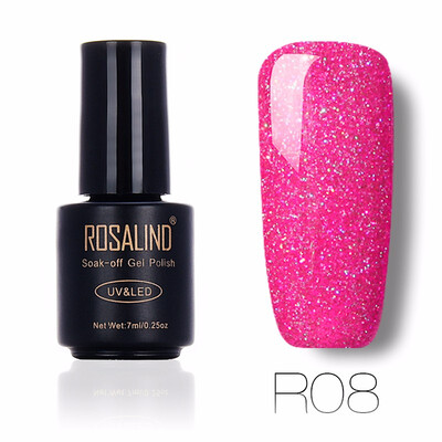 

ROSALIND Gel 1S Rainbow Series Colorful UV LED Gel Nail Polish 7ML Long Lasting Painting Nail Art Soak-off Gel Varnish 01-29