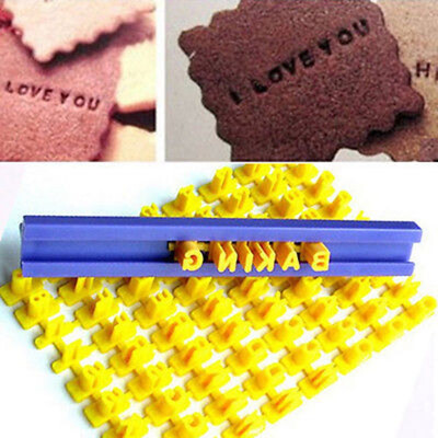 

mymei Alphabet Letter Cake Mold Numbler Cookies Cutter Fondant Biscuit Stamp