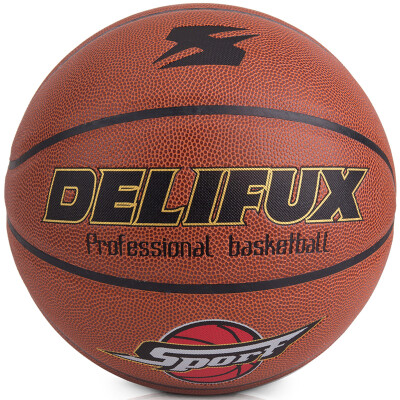 

(Deli) popular F1109 wearable PU material basketball 7 indoor and outdoor game with the ball orange