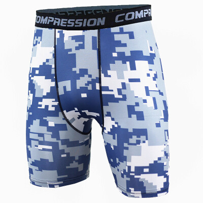 

male Tight training motion Bodybuilding shorts moisture absorption Perspiration Fast drying Run camouflage shorts Tight trousers