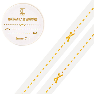 

Kinbor hand book&paper tape 5mm7mhand book sticker foundation fine section tape golden leaves DTB64307