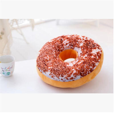 

3D Cute Donut Bread Soft Throw Pillow Case Cushion Cover Home Decor without Core