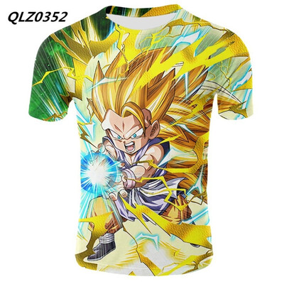 

Multi-style Seven Dragon Ball Anime Print T-shirt Mens Fashion Short-sleeved Casual T-shirt Summer Cool Cotton T-shirt