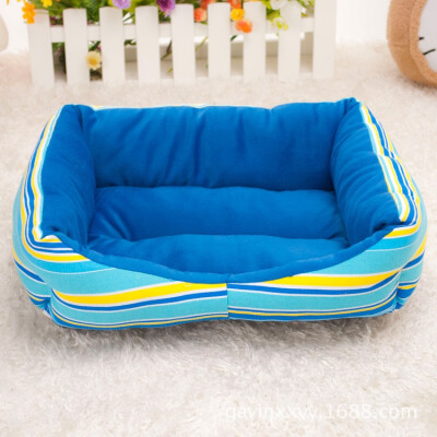 

Letskeep Dog Bed Nest Cat Sofa for Puppy Home House for Small Dog Soft Material Cushion Pet Winter Warm Rainbow Stripe