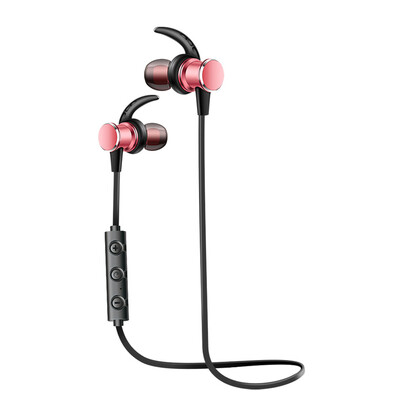 

Wireless Magnetic Bluetooth in Ear Earbuds Magnetically Controlled with Microphone Noise Cancelling Oblique Sweat-proof