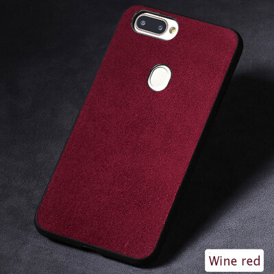 

Genuine Leather Phone Case For OPPO R11s Plus Suede leather Back Cover For R9 R9s Plus Cases