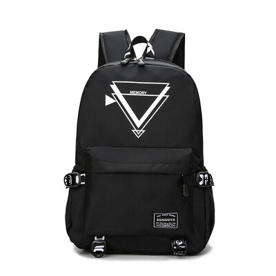 

2018 New Fashion Print Student Backpack Nylon Backpack Large Capacity Junior Middle School Backpack High School Backpack
