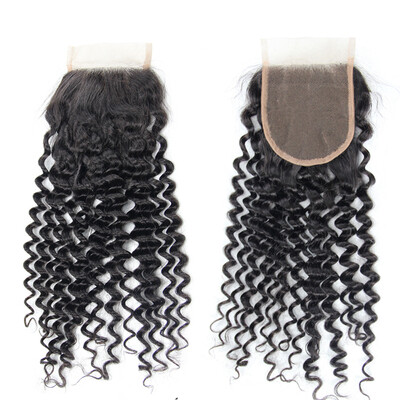 

NamiHair Wholesale Price 4x4 Lace Closure Brazilian Virgin Human Hair Deep Wave Free Part Middle Part Three Part Remy Human Hair