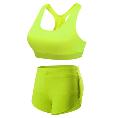 

Gym Workout Yoga Set Fitness Sport Suit Bra Running Shorts Sportswear Tights