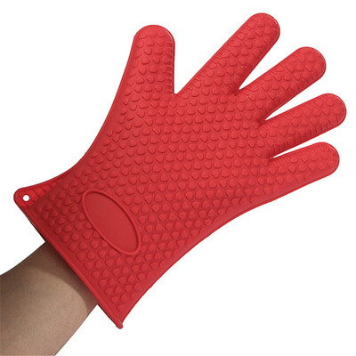 

mymei Kitchen Heat Resistant Silicone Glove Oven Pot Holder Baking BBQ Cooking Mitts