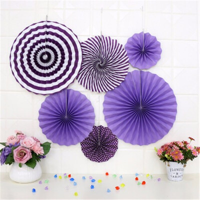 

Birthday party decoration paper fan flower set background wall shopping mall DIY ornaments wedding room window decorative fans
