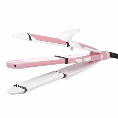 

3 in 1 Professional Ceramic Hair Straightener Curler Hair Curling Iron Wand Salon Waver Roller Hair Styling Tool 220-240V EU Plug