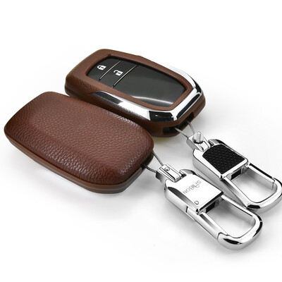 

SAIBON Toyota Key Case Camry Rong Rong RAV4 New Highlander Prado Overbearing Reiz Leather Car Keychain Cover Protective Case