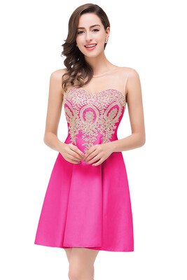 

Appliqued Short Homecoming Party Dress Pageant Evening Gown Prom Cocktail Bridesmaid Dresses