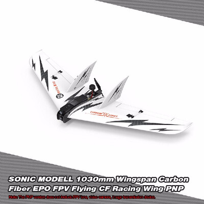 

SONIC MODELL 1030mm Wingspan Carbon Fiber EPO FPV Flying CF Delta Fixed Wing RC Airplane PNP