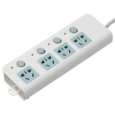 

Lengon E04 four independent switch socket sub-control plug-in board drag line board plug row plug power converter converter length of 48 meters
