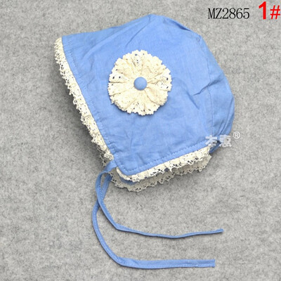

Buebos Ninos Spring Baby kids Princess hat Lace Miniata Net rim Caps - Chin Strap