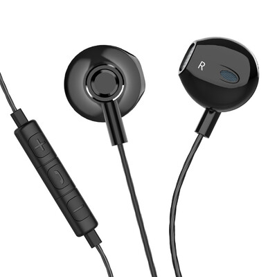 

Lanston F9C headphones in-ear subwoofer universal boys&girls k song headphones music headphones Android Apple mobile phone universal earbuds tuning with wheat computer headset bright black