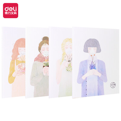 

Deli deli 4 A540 page dream girl series stitching soft copybook notebook notebook FA540-4