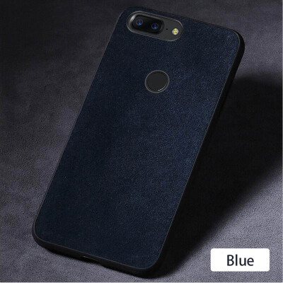 

Genuine Leather Phone Case For Oneplus 5 5T Suede Leather Back Cover