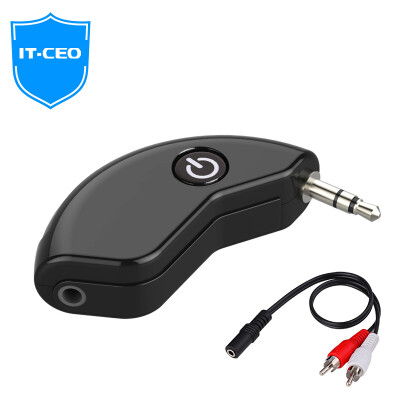 

IT-CEO Bluetooth Transmitter 42 Free drive aptx adapter Computer TV to fiber 35mm Headphones Audio AUX audio interface One to two 35mm Audio port W033