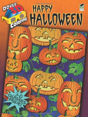 

3-D Coloring Book-Happy Halloween Dover 3-D Coloring Book