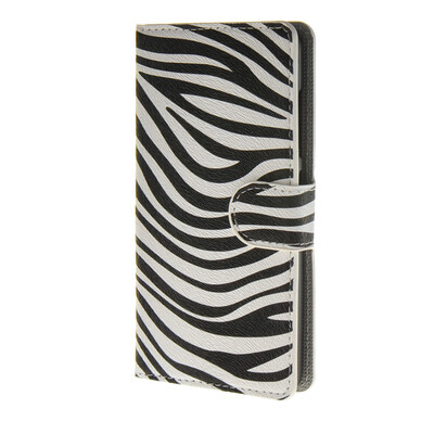

MOONCASE Zebra style Leather Wallet Flip Card Slot Stand Pouch чехол для Microsoft Lumia 540 A07