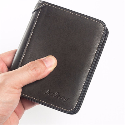 

Shozafia Wallet Short Mens chamois leather Vintage Clutch Bag