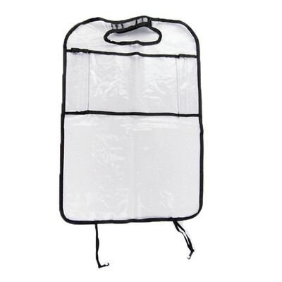

LUNDA Thicken Environmental PVC Car Back Seat Protector Kicking Mat For Kids Child SeatsWith Organizer For Ipad&Drink