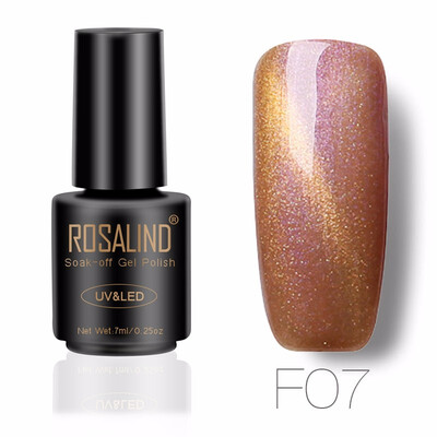 

ROSALIND Gel 1S 7ML 3D Cat&39S Eyes Magnetic NEON Nail Polish Rainbow UV LED Nail Gel Polish with Shining Colorful Gel Lacquer