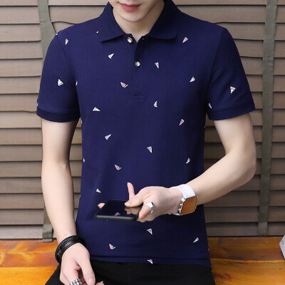 

Damaizhang Brand Designer Men Polo Shirt Summer Printed Cotton Polos Slim Fit Man t-shirt Mens Clothing