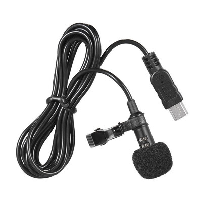 

150cm Professional Omni-Directional Stereo Mic Microphone with Collar Clipoptinal for Action Cameracomputeripadphone