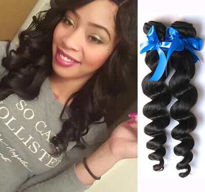

WYF Brazilian Virgin Hair Loose Wave 4 Bundles 100 Unprocessed Human Hair Bundles