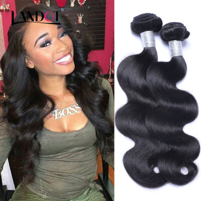 

8A Indian Virgin Hair Body Wave Natural Black Color 100 Human Hair Weaving 4 Bundles Lot Cheap Indian Wavy Remy Hair Extensions