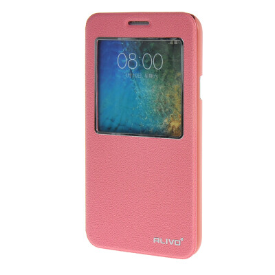 

MOONCASE Case for Samsung Galaxy E7 E700 Case Slim View Window Leather Flip Bracket Back Cover Pink