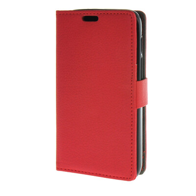 

MOONCASE Чехол для Alcatel одно касание Pixi 3 (4.5") ВЗ-4027 флип кожаный бумажник карты чехол с kickstand Чехол Красный