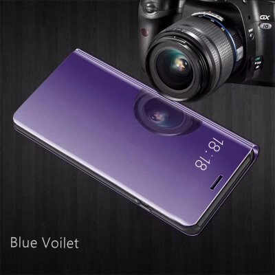 

Xiaomi Redmi 4X Luxury Slim Mirror Flip Shell Stand Leather Smart Clear View Window Cover Phone Case