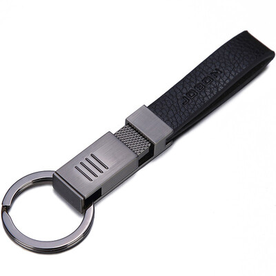 

JOBON Bang Bang key chain ring car key chain chain fiber leather portable ZB-007B black