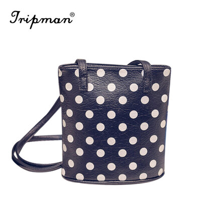 

Tripman 2016 Female small bags polka dot womens handbag vintage bag small handbags for women messenger bag polka dot bags