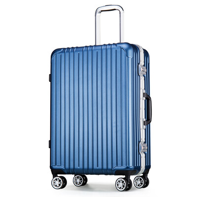 

Carany aluminum frame trolley case 20 inch universal wheel suitcase wear resistant anti-fall luggage CX8622-20 rose gold