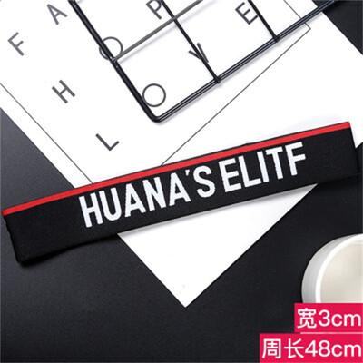 

Sport Yoga Elastic Hair Bands For Adult And Kids Alphabet Letter Headbands Girls Hair Accessories 2018 Hot Sale