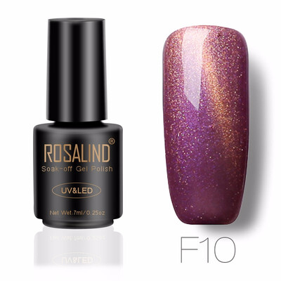 

ROSALIND Gel 1S 7ML 3D Cat&39S Eyes Magnetic NEON Nail Polish Rainbow UV LED Nail Gel Polish with Shining Colorful Gel Lacquer