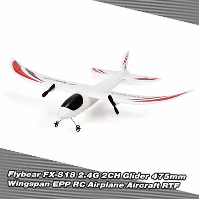 

Flybear FX-818 24G 2CH Remote Control Glider 475mm Wingspan EPP RC Airplane Aircraft RTF